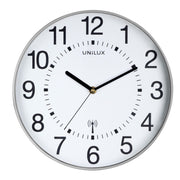 unilux Wanduhr Maxi Wave Ø 37.5 cm hellgrau