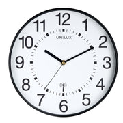 unilux Funkwanduhr Wave Ø 30 cm weiß/schwarz