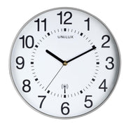 unilux Funkwanduhr Wave Ø 30 cm grau