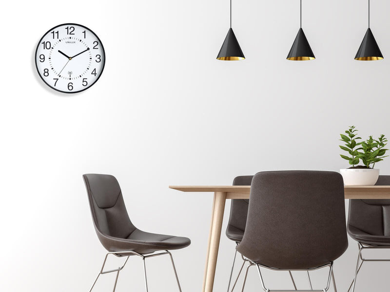 unilux Funkwanduhr Wave Ø 30 cm grau