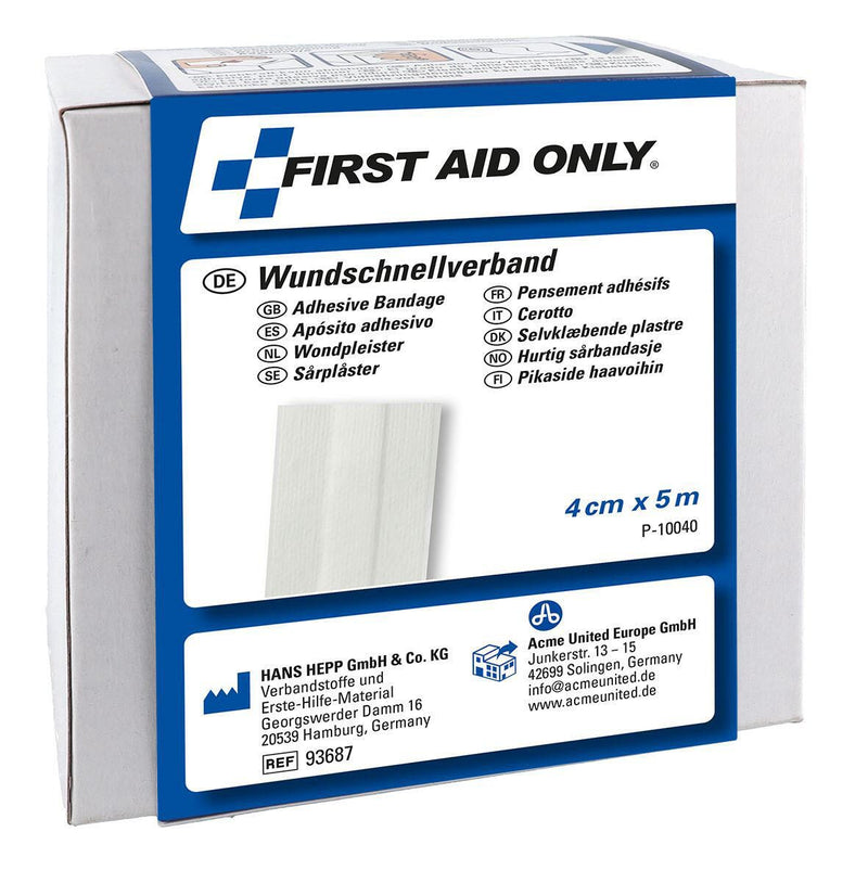 FIRST AID ONLY Pflaster 4 cm x 5 m weiß