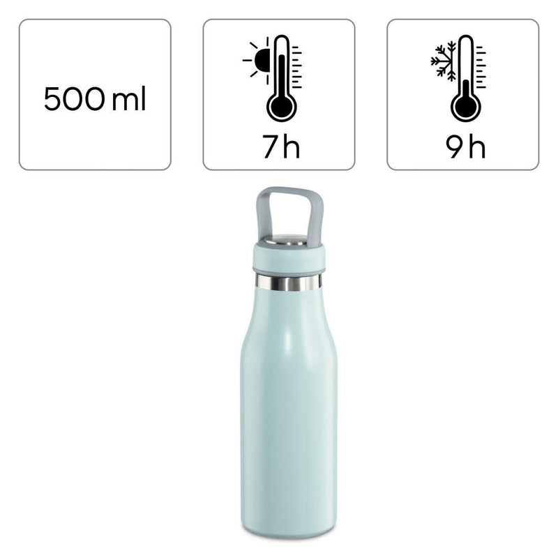 xavax® Isolierflasche 500 ml pastellblau, grau