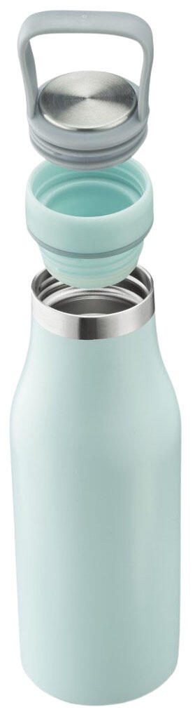 xavax® Isolierflasche 500 ml pastellblau, grau