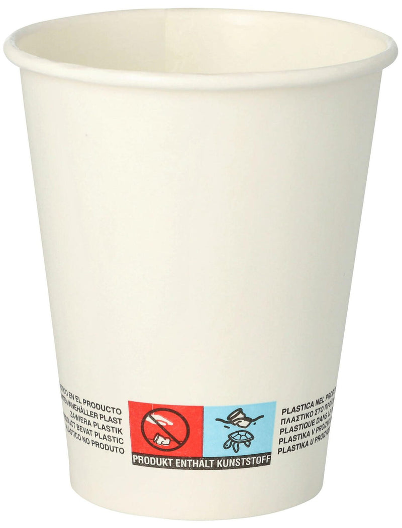 PAPSTAR pure Einweg-Trinkbecher 8 cm 0,2 l weiß