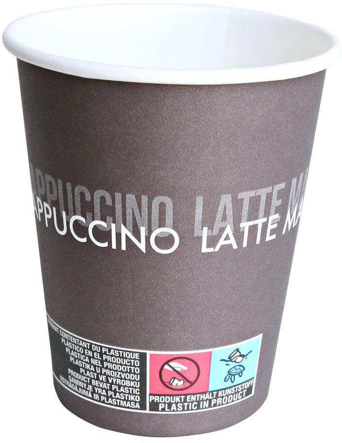 HYGOSTAR Einweg-Kaffeebecher 8 cm 0,3 l braun
