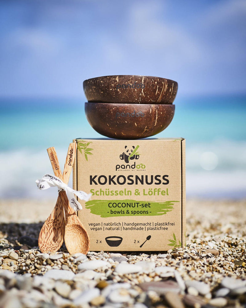 pandoo Kokosnuss Schüssel-Set 450,0 ml braun