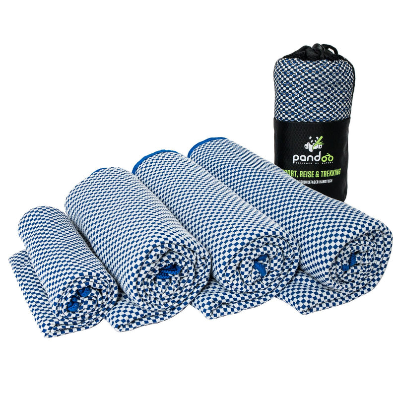 pandoo S Badetuch 40 cm x 80 cm blau