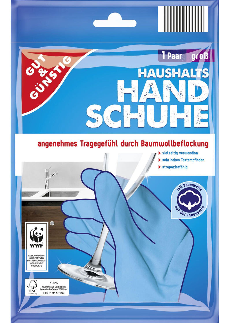 GUT&GÜNSTIG Einmalhandschuhe L blau