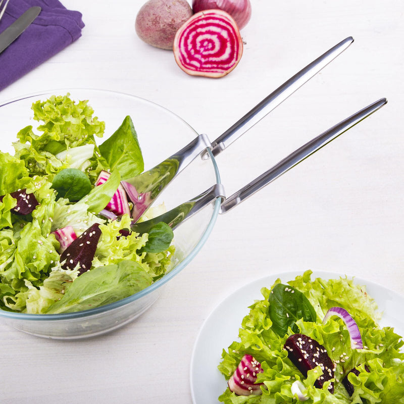 chg Salatbesteck silber Edelstahl