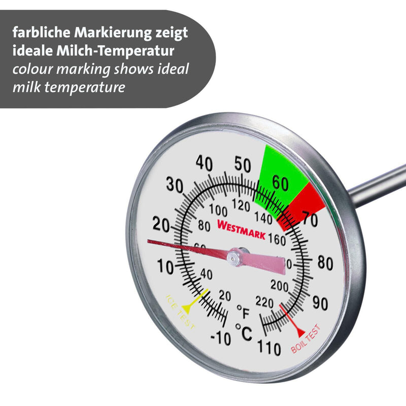 WESTMARK Milch-Thermomter mit Clip Thermometer silber
