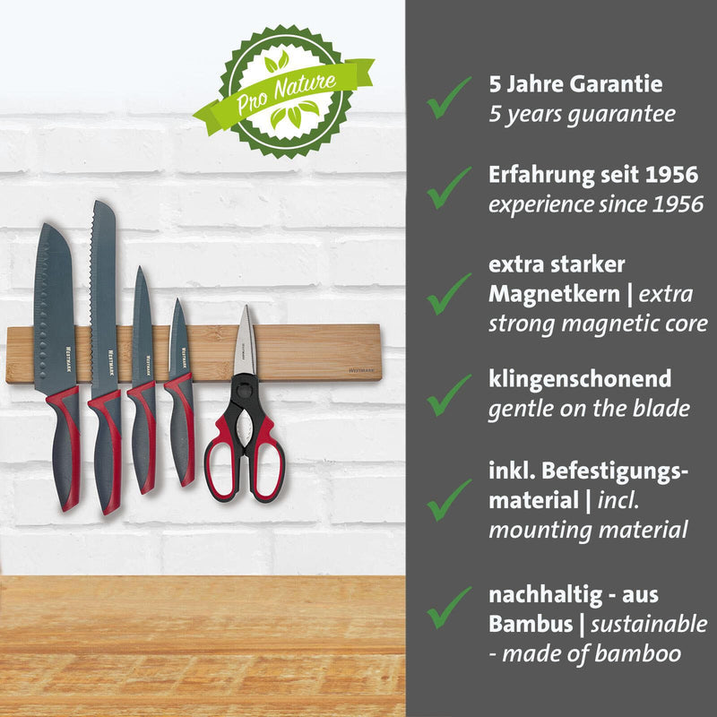WESTMARK Magnetleiste 6,0 x 40,0 cm braun