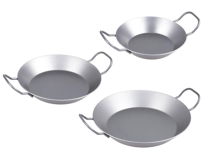 chg Servierpfannen-Set 800 ml + 1,2 l + 2 l silber