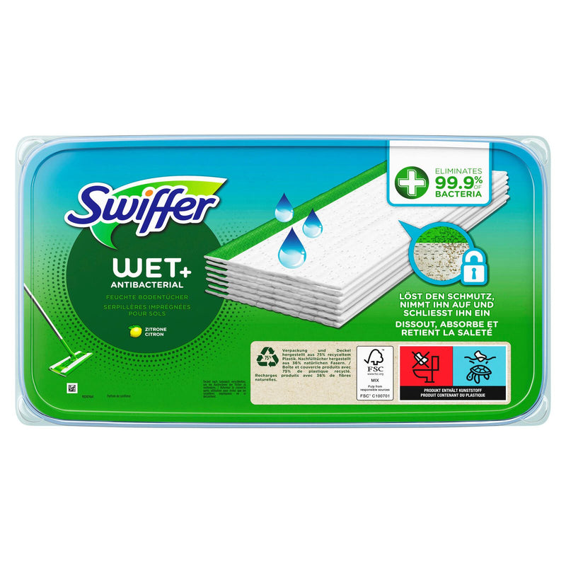Swiffer WET+ Antibacterial Feuchte Bodentücher