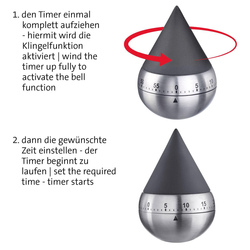 WESTMARK Präsentia Küchentimer schwarz, silber