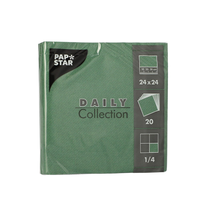 PAPSTAR Servietten 24,0 x 24,0 cm 2-lagig grün