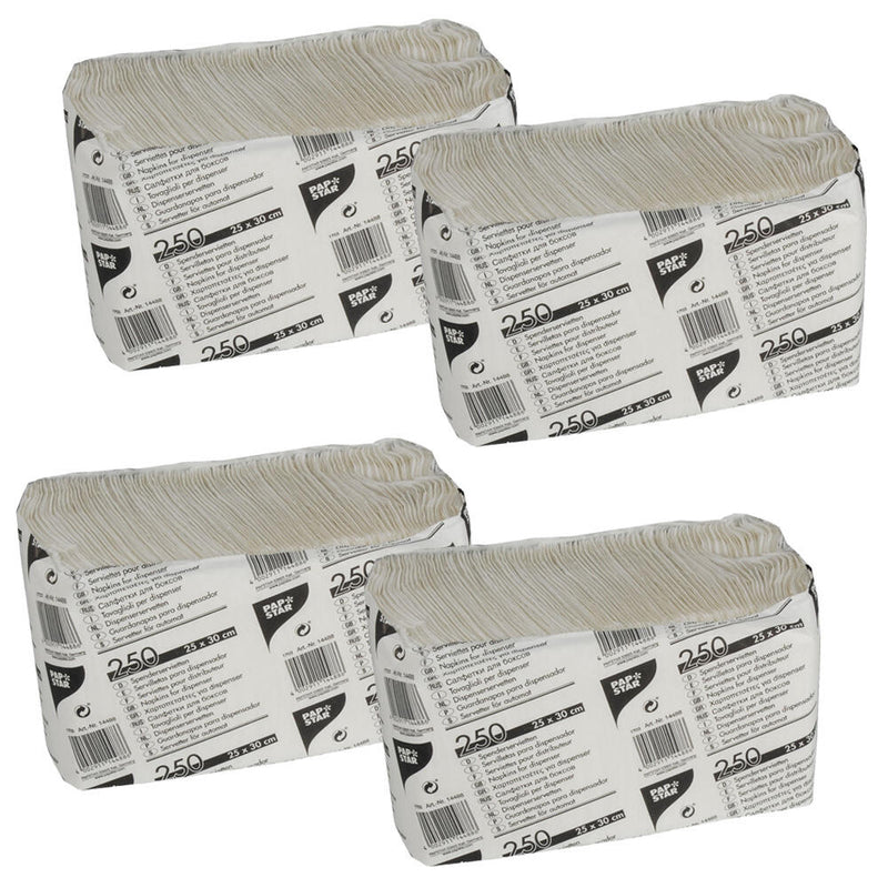 PAPSTAR Servietten 25,0 x 30,0 cm 1-lagig weiß