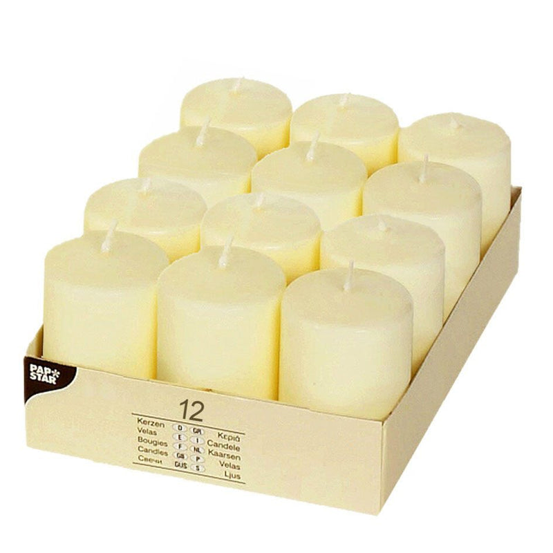 PAPSTAR Kerzen 6 cm elfenbein