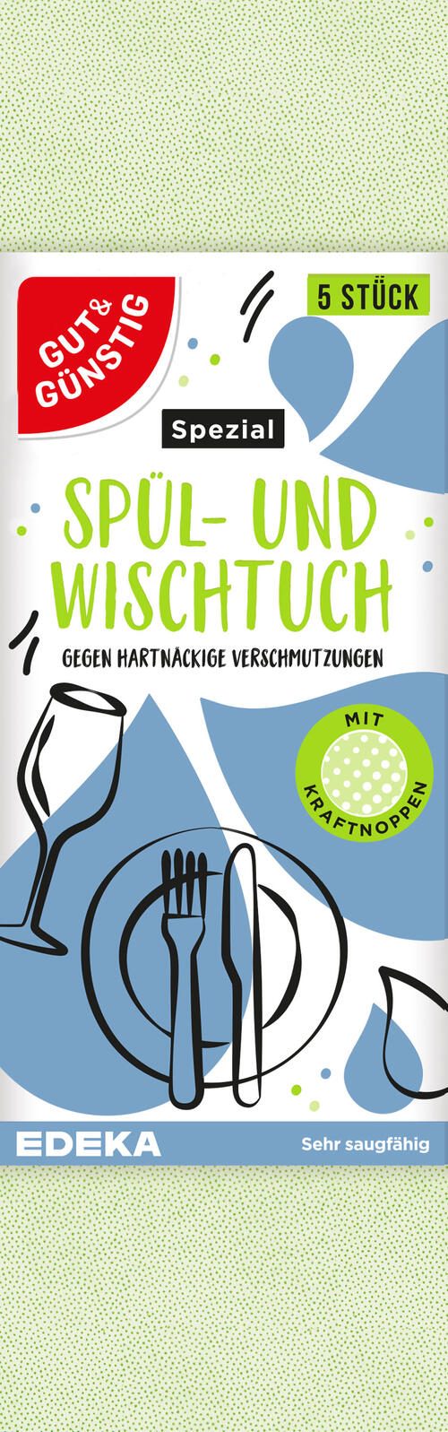 GUT&GÜNSTIG Spültücher Mikrofaser 60 °C waschbar