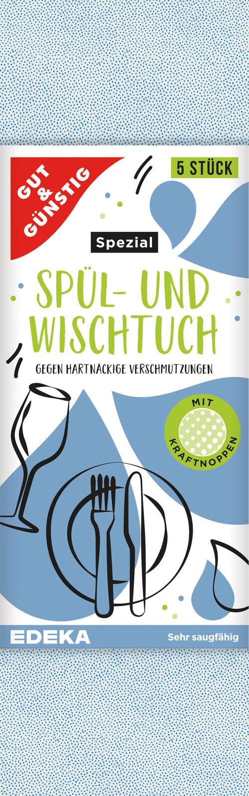 GUT&GÜNSTIG Spültücher Mikrofaser 60 °C waschbar