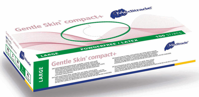 Meditrade® Einmalhandschuhe Gentle Skin® compact+ L weiß