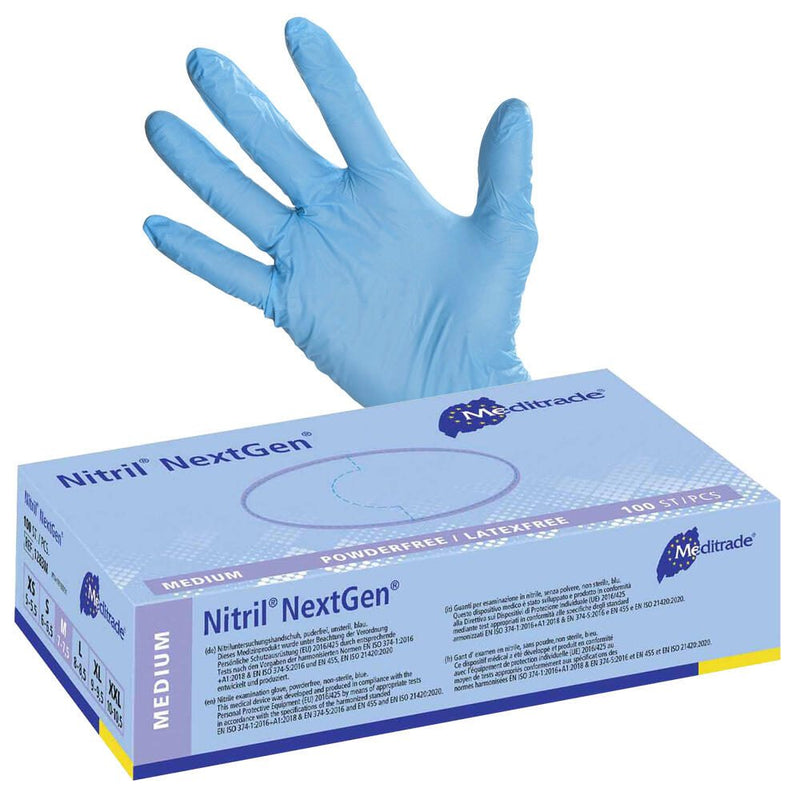 Meditrade® Einmalhandschuhe Nitril® NextGen® M blau