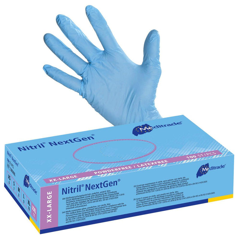 Meditrade® Einmalhandschuhe Nitril® NextGen® XXL blau