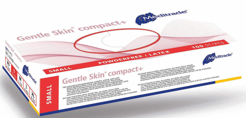 Meditrade® Einmalhandschuhe Gentle Skin® compact+ S weiß