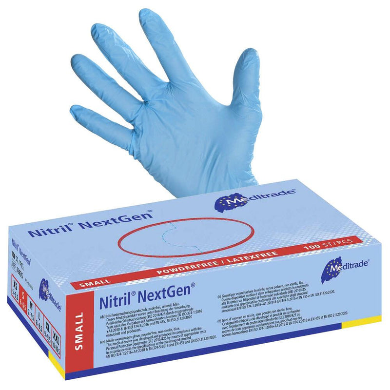 Meditrade® Einmalhandschuhe Nitril® NextGen® S blau