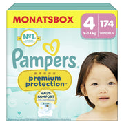 Pampers® Windeln Premium Protection Größe 4 (9-14kg) für Babys und Kleinkinder (4-18 Monate)