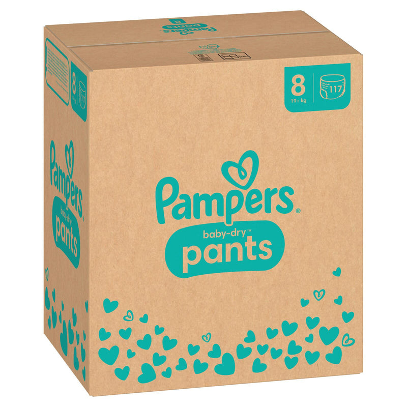 Pampers® Windeln Baby Dry Größe 8 (19+kg) für Kids und Teens (4-12 Jahre)