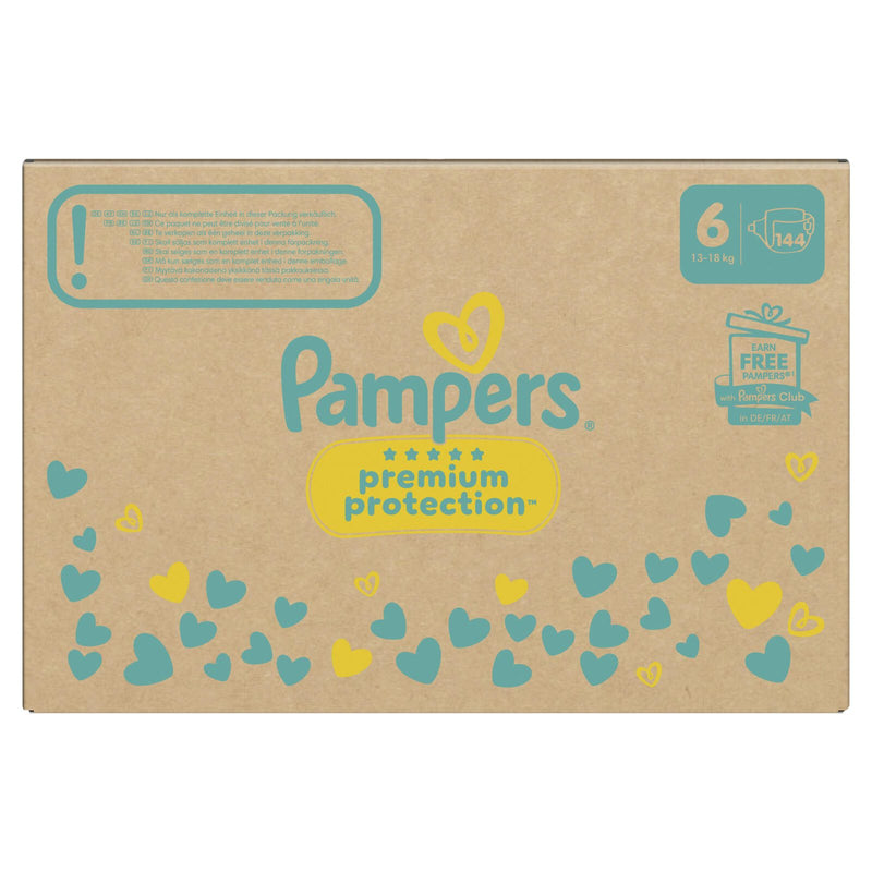 Pampers® Windeln Premium Protection Größe 6 (13+kg) für Kids und Teens (4-12 Jahre)