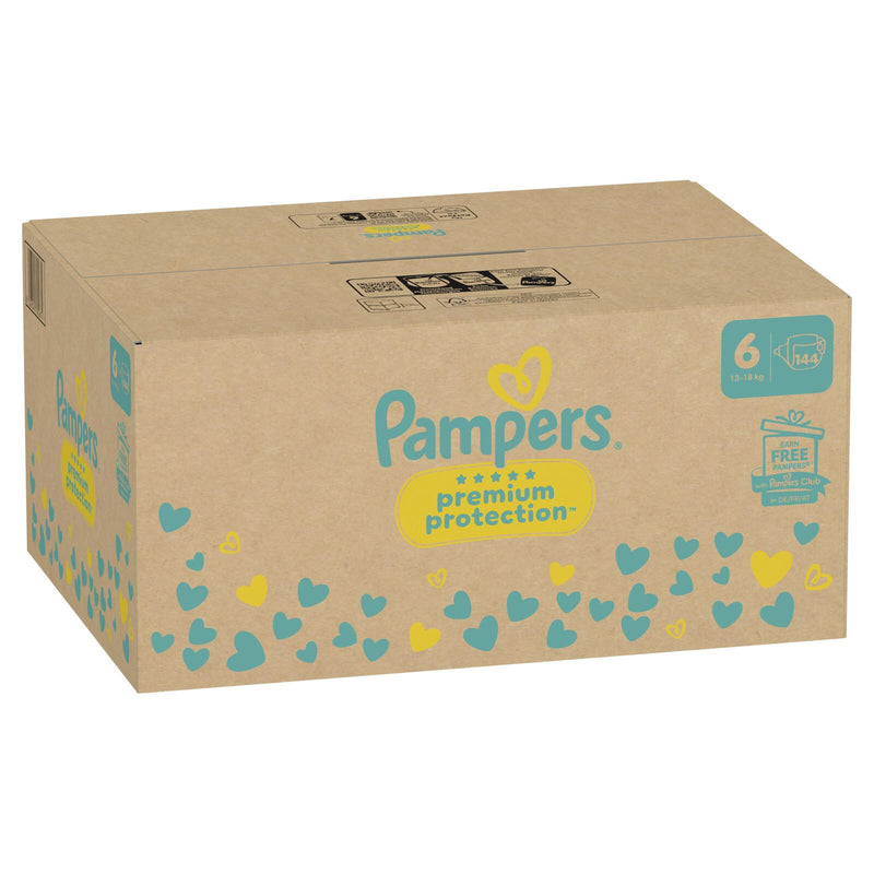 Pampers® Windeln Premium Protection Größe 6 (13+kg) für Kids und Teens (4-12 Jahre)