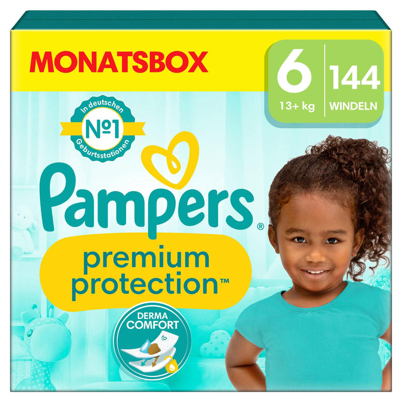 Pampers® Windeln Premium Protection Größe 6 (13+kg) für Kids und Teens (4-12 Jahre)