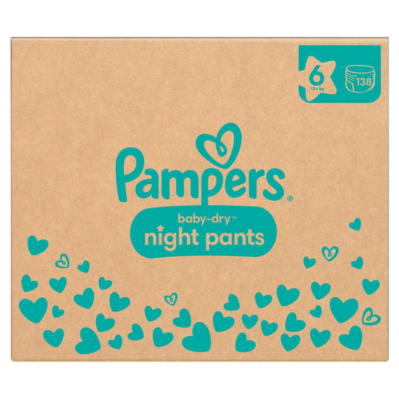 Pampers® Windeln Baby Dry Night Größe 6 (15+kg) für Kids und Teens (4-12 Jahre)