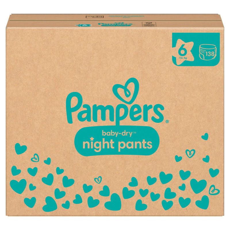 Pampers® Windeln Baby Dry Night Größe 6 (15+kg) für Kids und Teens (4-12 Jahre)