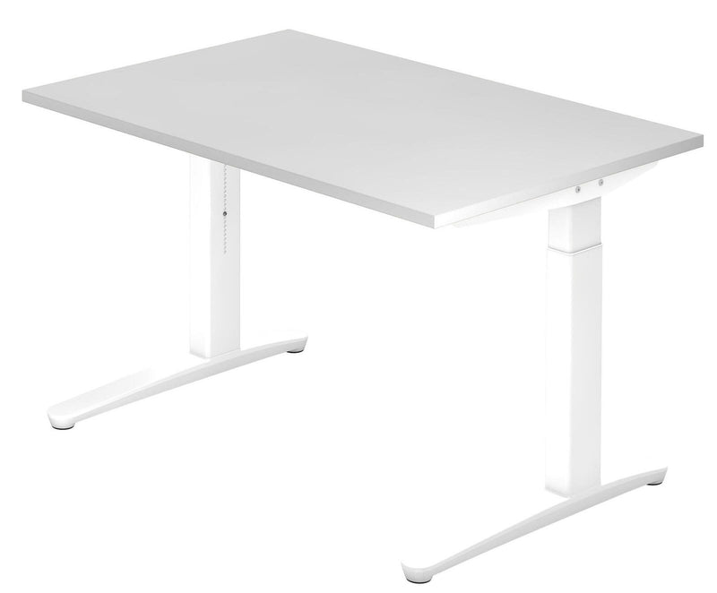 HAMMERBACHER höhenverstellbarer Schreibtisch VXB12/W/WW weiß