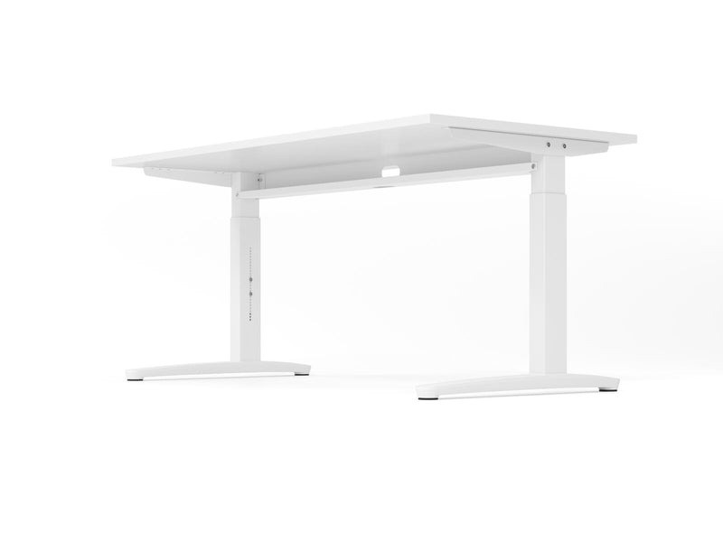HAMMERBACHER höhenverstellbarer Schreibtisch VXB19/W/WW weiß