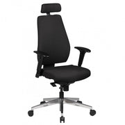 AMSTYLE Bürostuhl mit Kopfstütze SPM1.279 schwarz