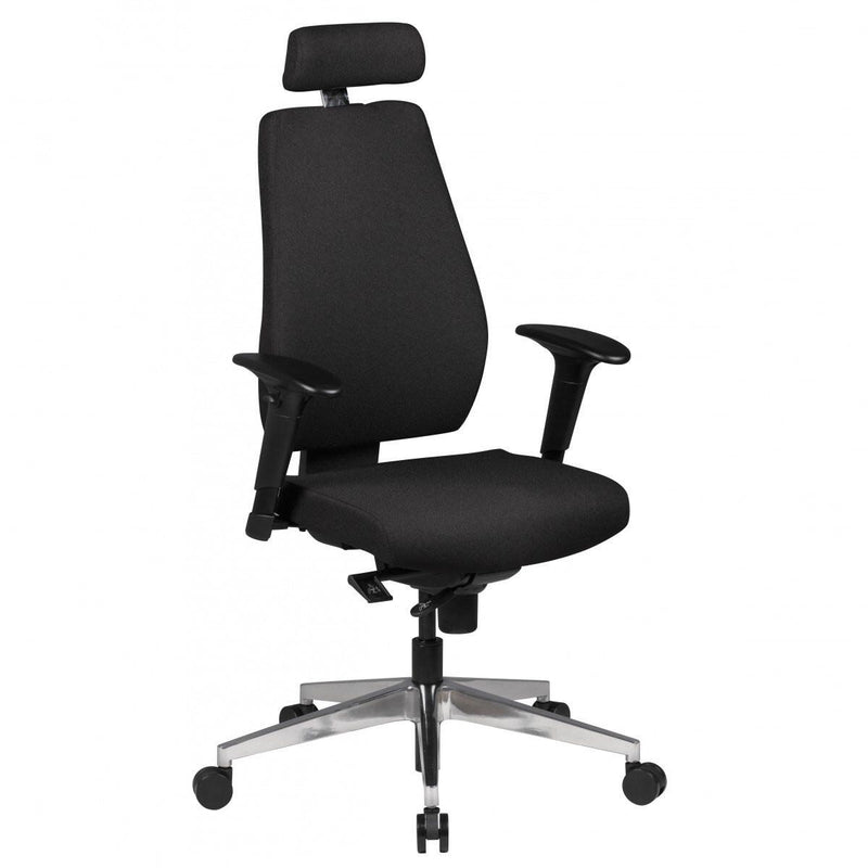 AMSTYLE Bürostuhl mit Kopfstütze SPM1.279 schwarz