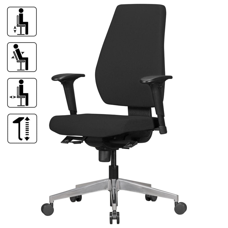 AMSTYLE Bürostuhl SPM1.280 DARIUS schwarz