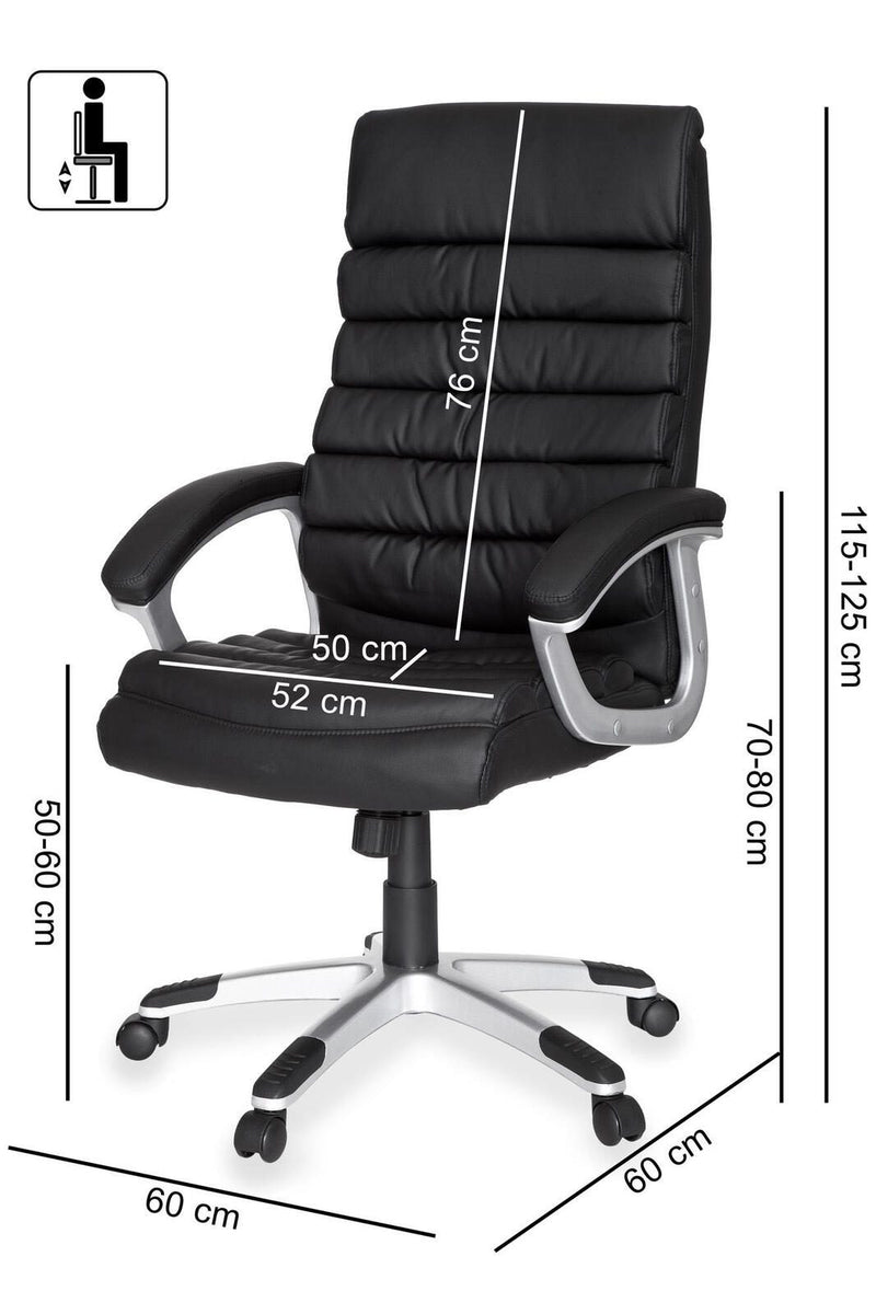 AMSTYLE Chefsessel SPM1.026 schwarz