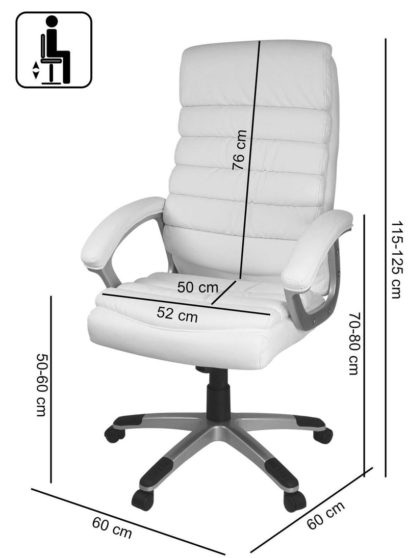AMSTYLE Chefsessel SPM1.184 VALENCIA weiß