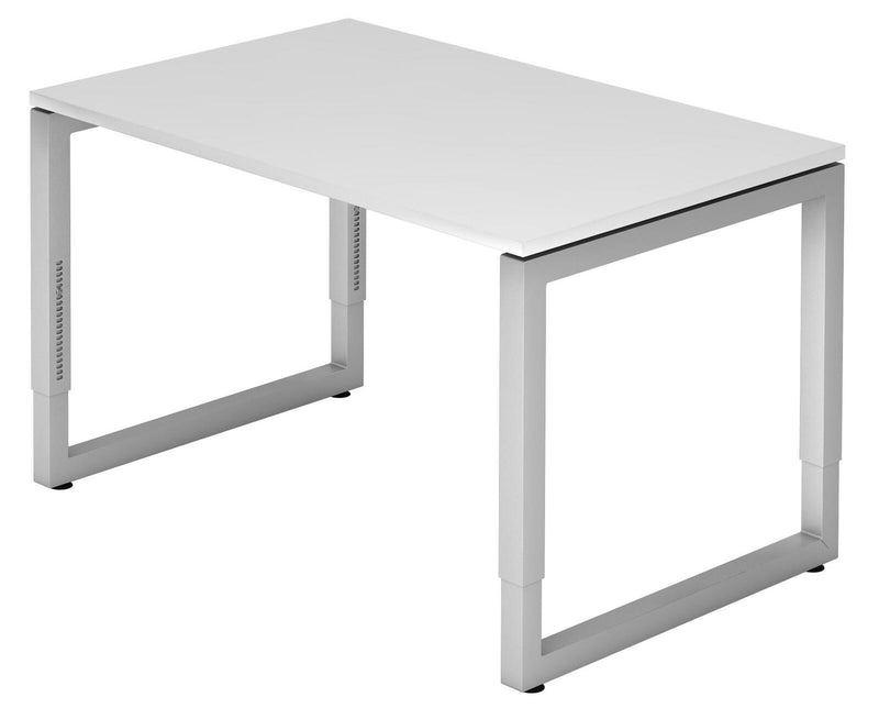 HAMMERBACHER höhenverstellbarer Schreibtisch VRS12/W/S weiß
