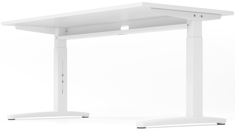 HAMMERBACHER höhenverstellbarer Schreibtisch VXB08/W/WW weiß
