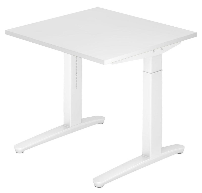 HAMMERBACHER höhenverstellbarer Schreibtisch VXB08/W/WW weiß