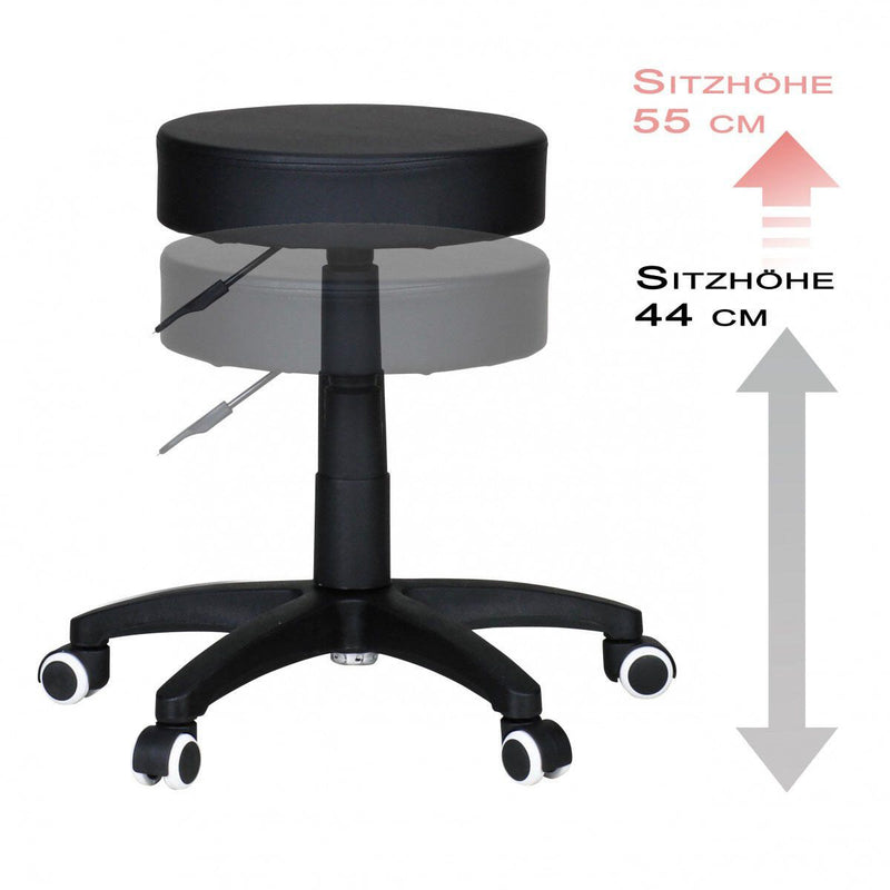 AMSTYLE Hocker SPM1.036 schwarz