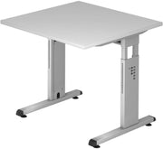HAMMERBACHER höhenverstellbarer Schreibtisch VOS08/5/S lichtgrau