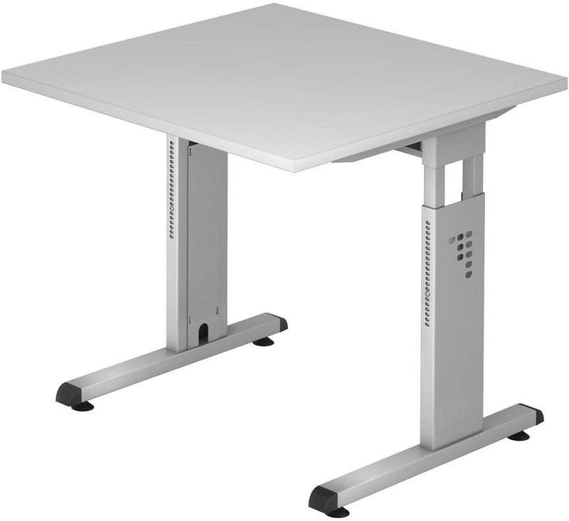 HAMMERBACHER höhenverstellbarer Schreibtisch VOS08/5/S lichtgrau