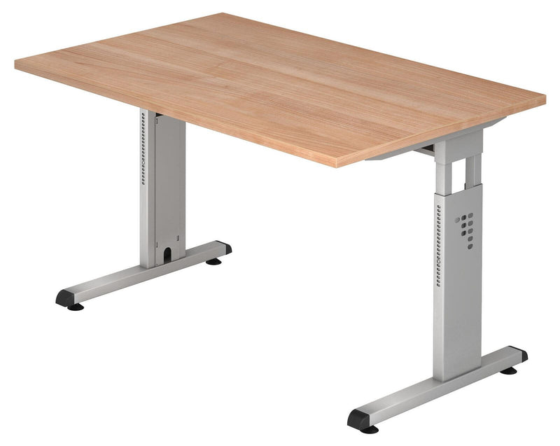 HAMMERBACHER höhenverstellbarer Schreibtisch VOS12/N/S nussbaum
