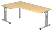 HAMMERBACHER VOS82/3/S höhenverstellbarer Schreibtisch 65 - 85 cm ahorn / silber